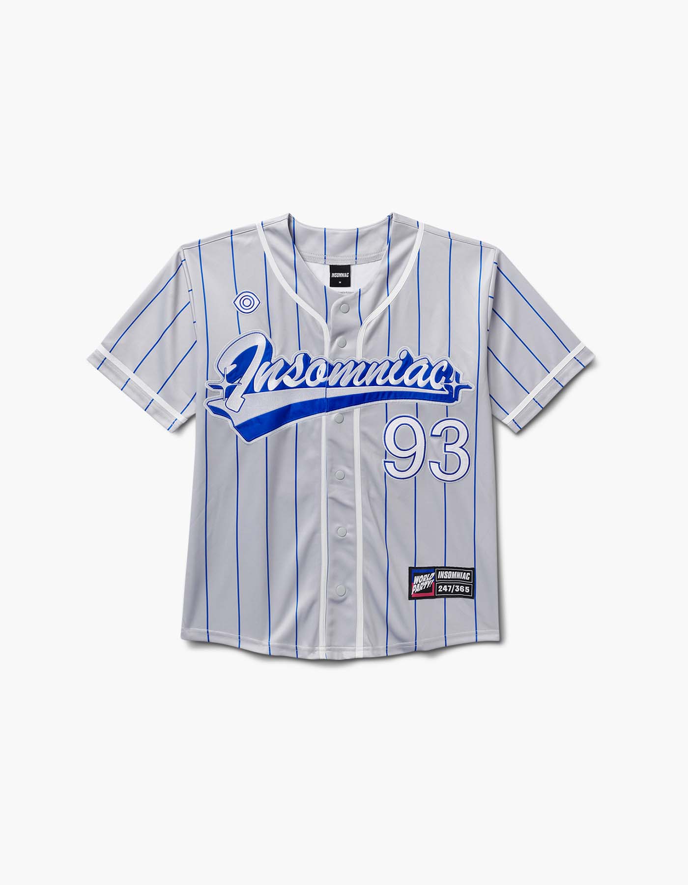 Insomniac Eye Collegiate Baseball Jersey