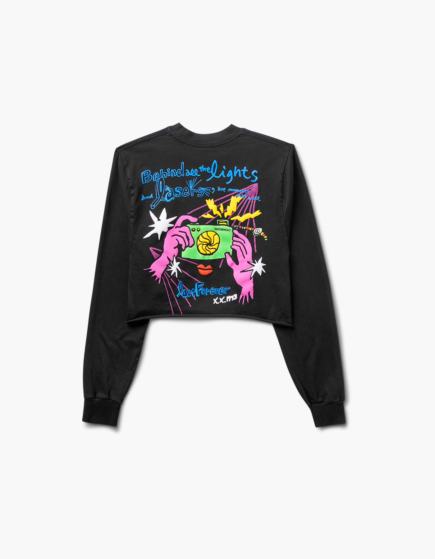 Insomniac Happy Memories Crop L/S Tee