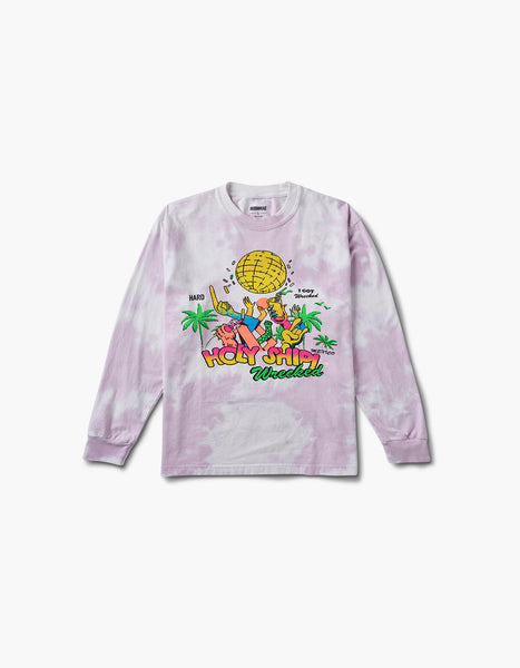 Holy Ship! Wrecked Hands Up L/S Tie Dye Tee