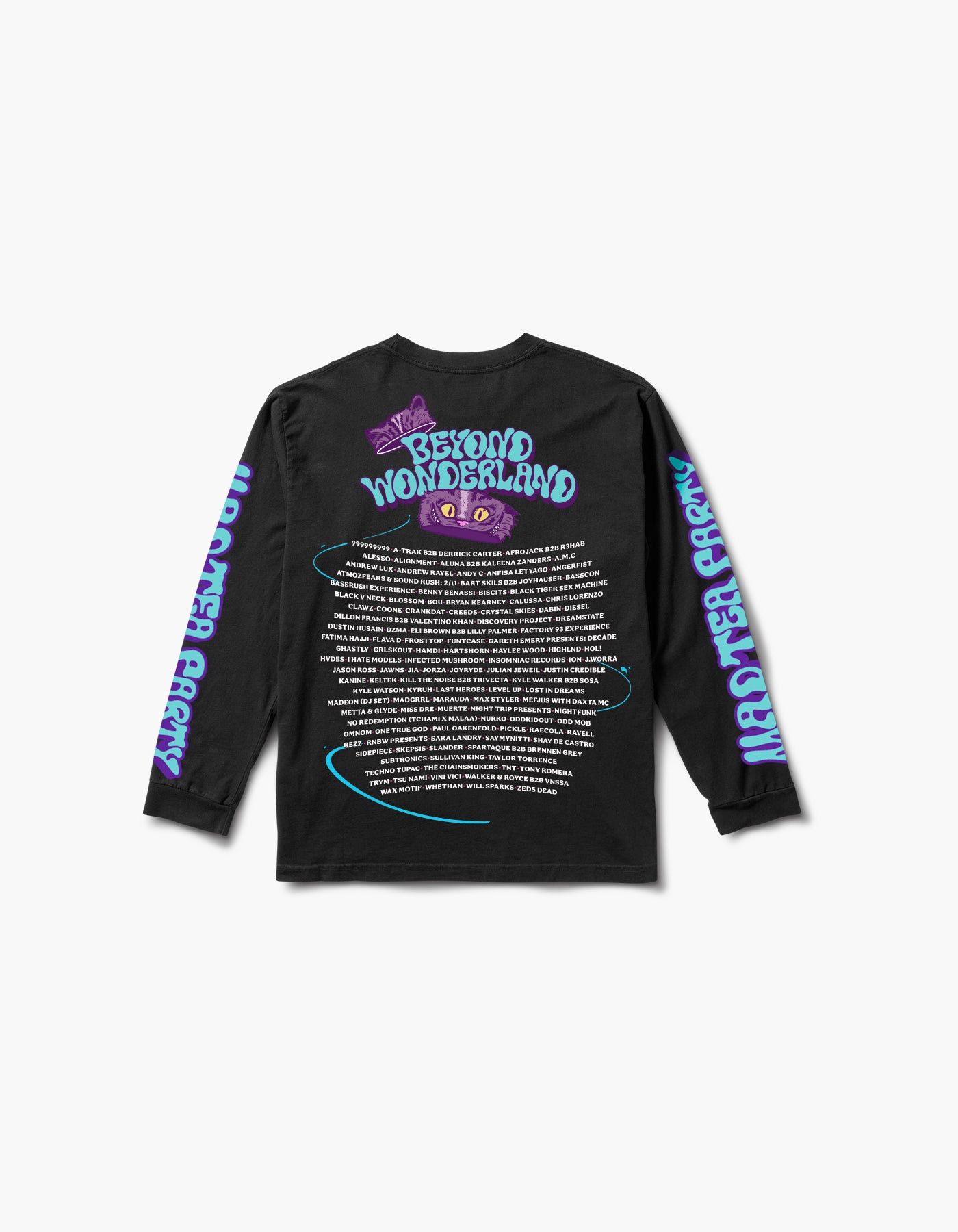 Beyond Wonderland Mad Tea Time Lineup L/S Tee