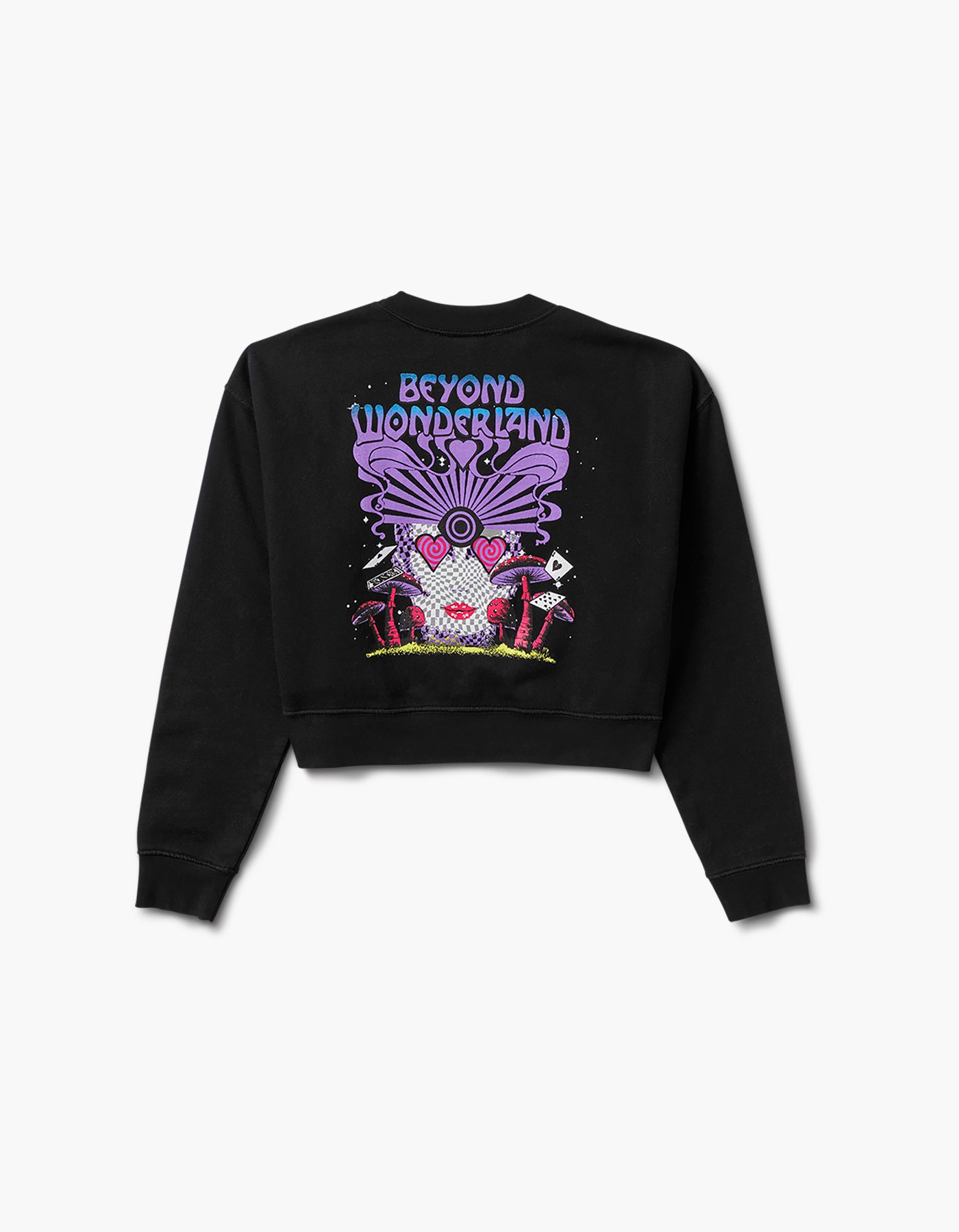 Beyond Wonderland Queen of Hearts Crop Crewneck