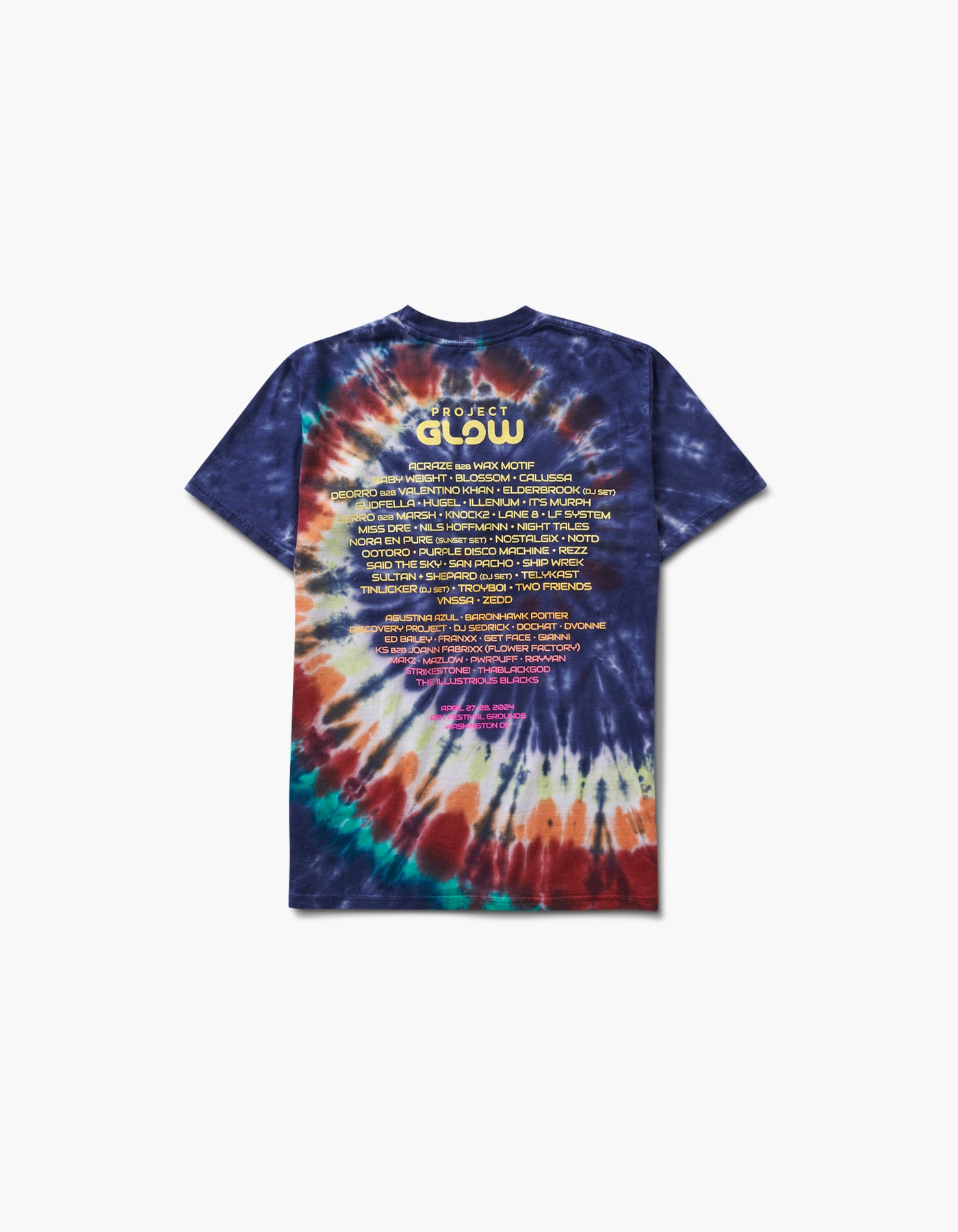 Glow Radiate Tie Dye Lineup S/S Tee