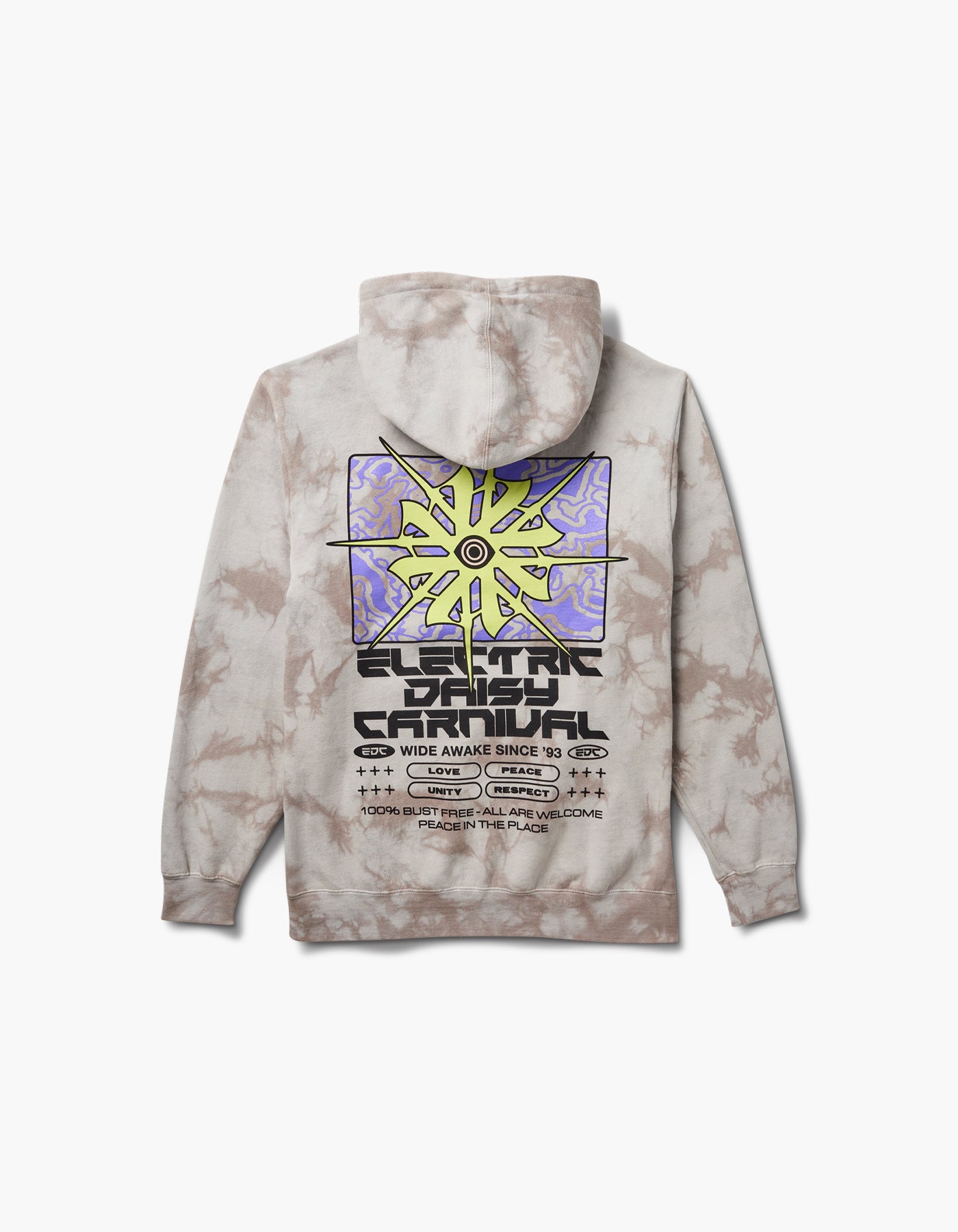 EDC Transformative Sound Tie Dye Hoodie