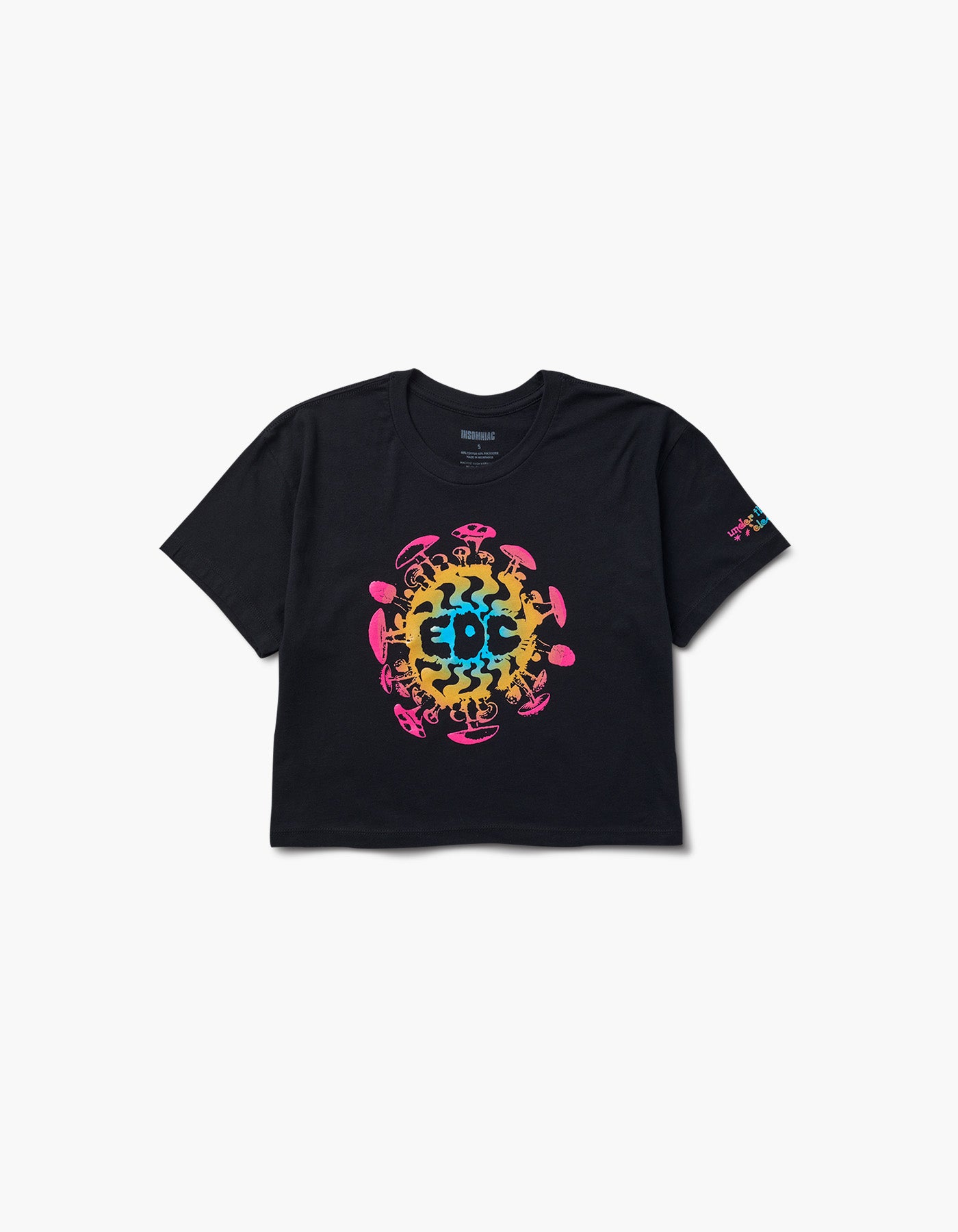 EDC Gradient Waves Lineup Crop S/S Tee