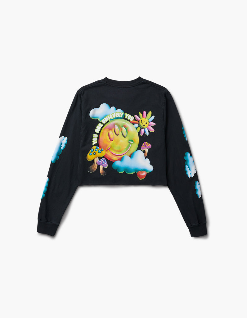 EDC Happy Characters Crop L/S Tee