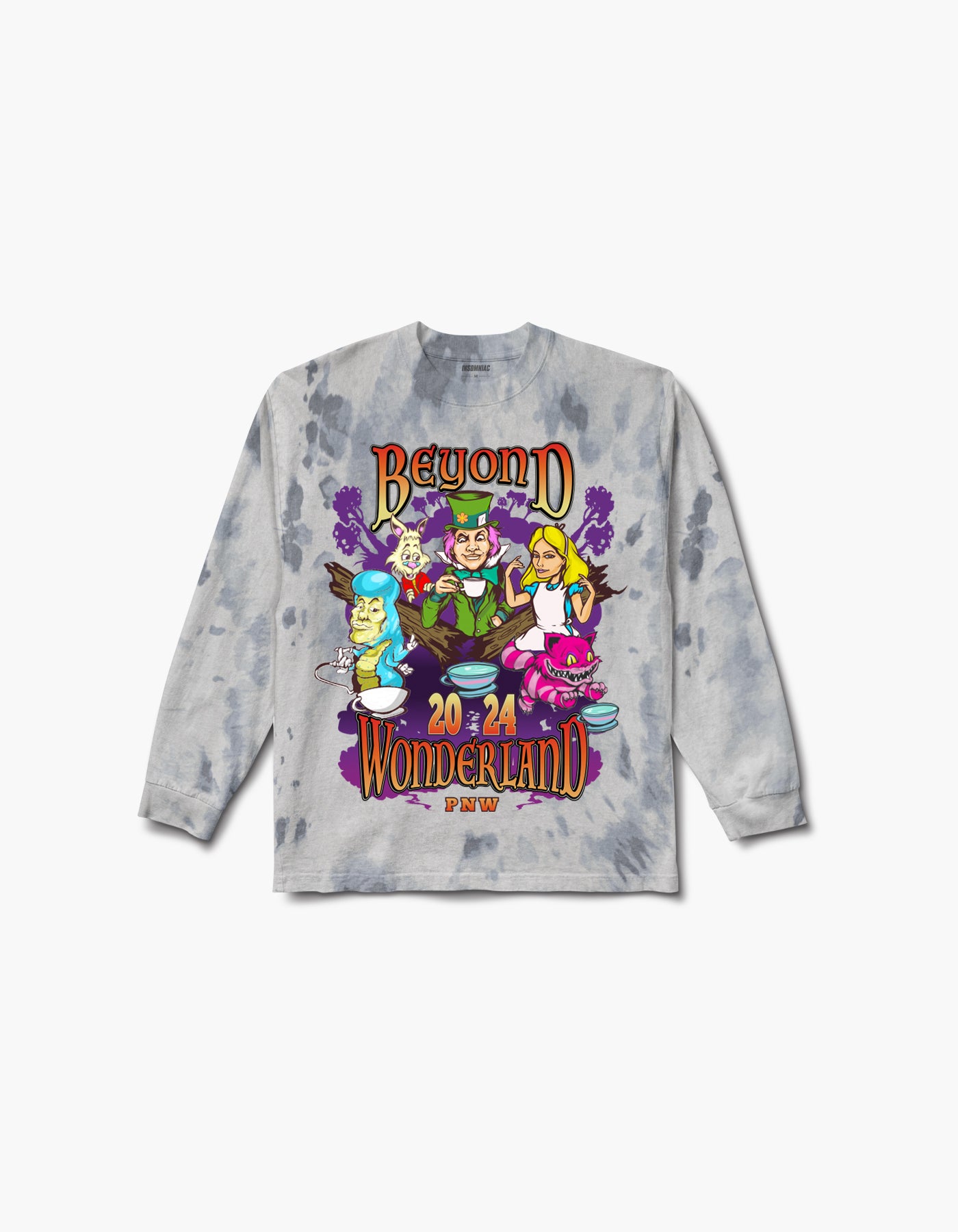 Beyond Wonderland PNW Into the Garden Lineup Tie Dye L/S Tee