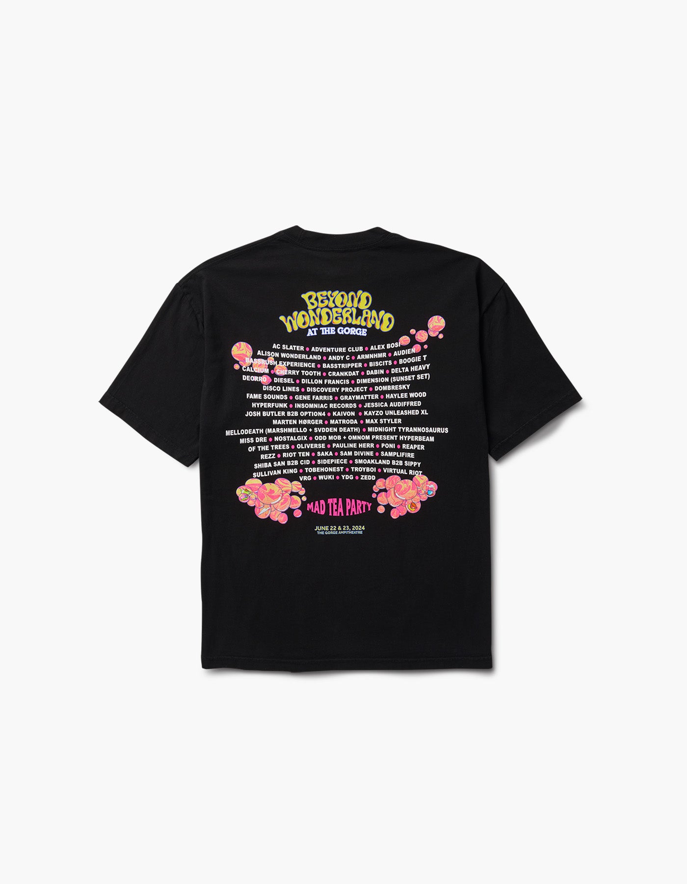 Beyond Wonderland Mad Caterpillar Lineup S/S Tee