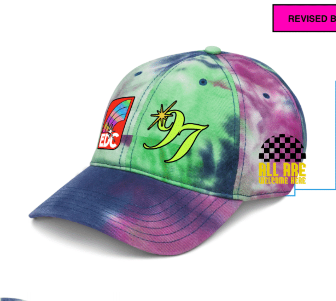 EDC Racing Tie Dye Dad Hat