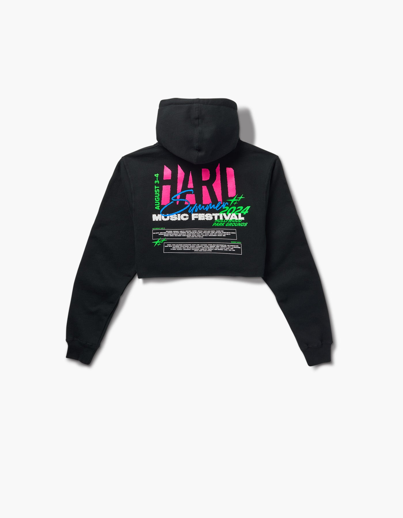 HARD Iconic Lineup Crop Hoodie