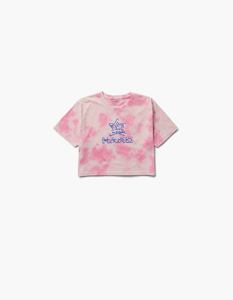 HARD Summer Tie Dye Lineup Crop S/S Tee