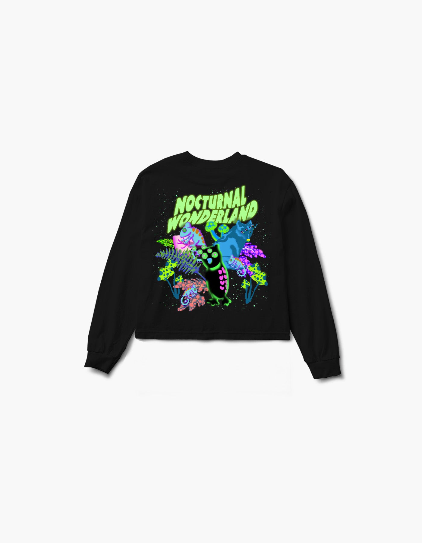 Neon Spirits Crop L/S Tee