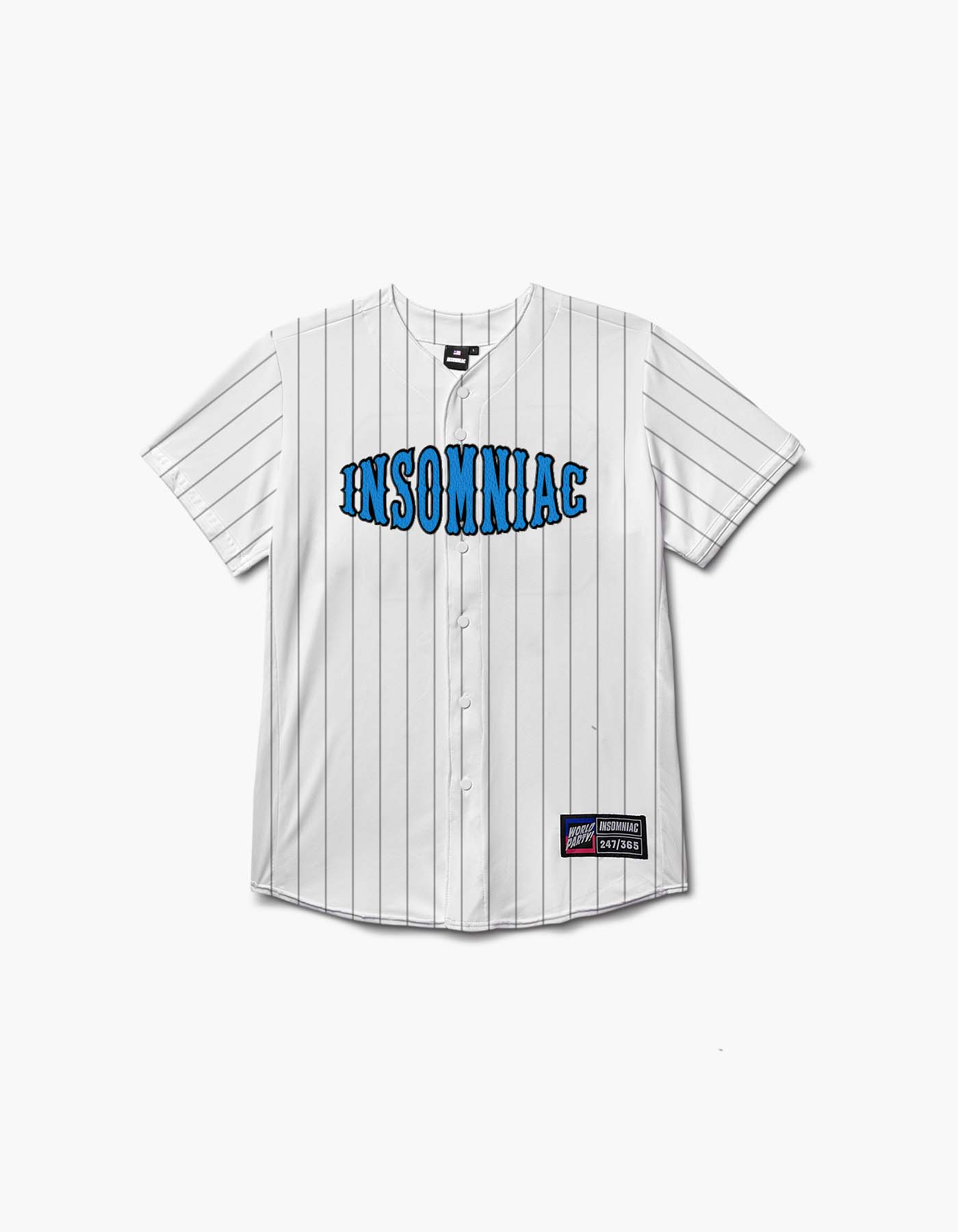 Insomniac Pinstripe Baseball Jersey