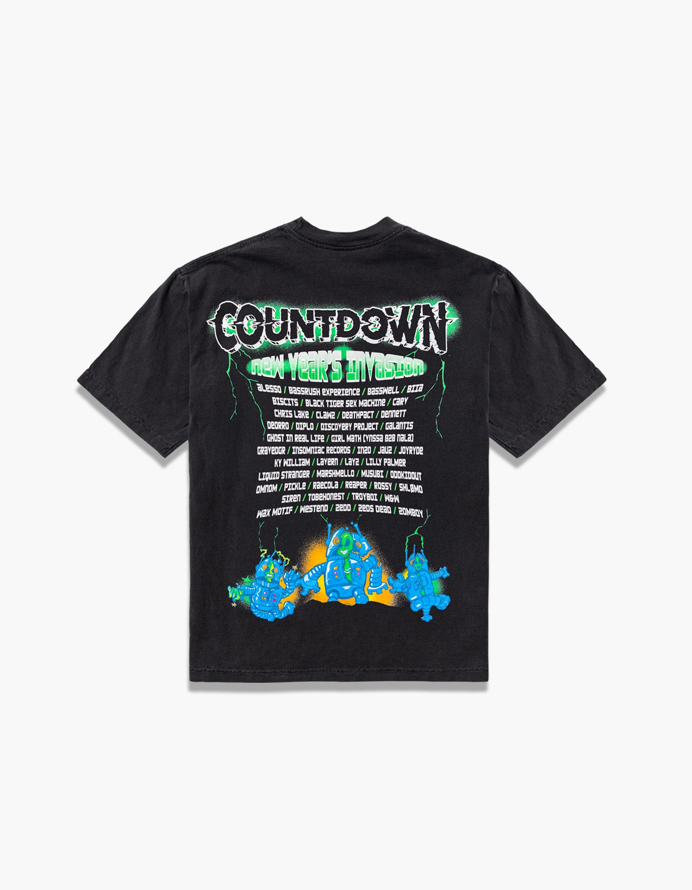 Countdown 2025 Lineup S/S Tee – Insomniac Shop