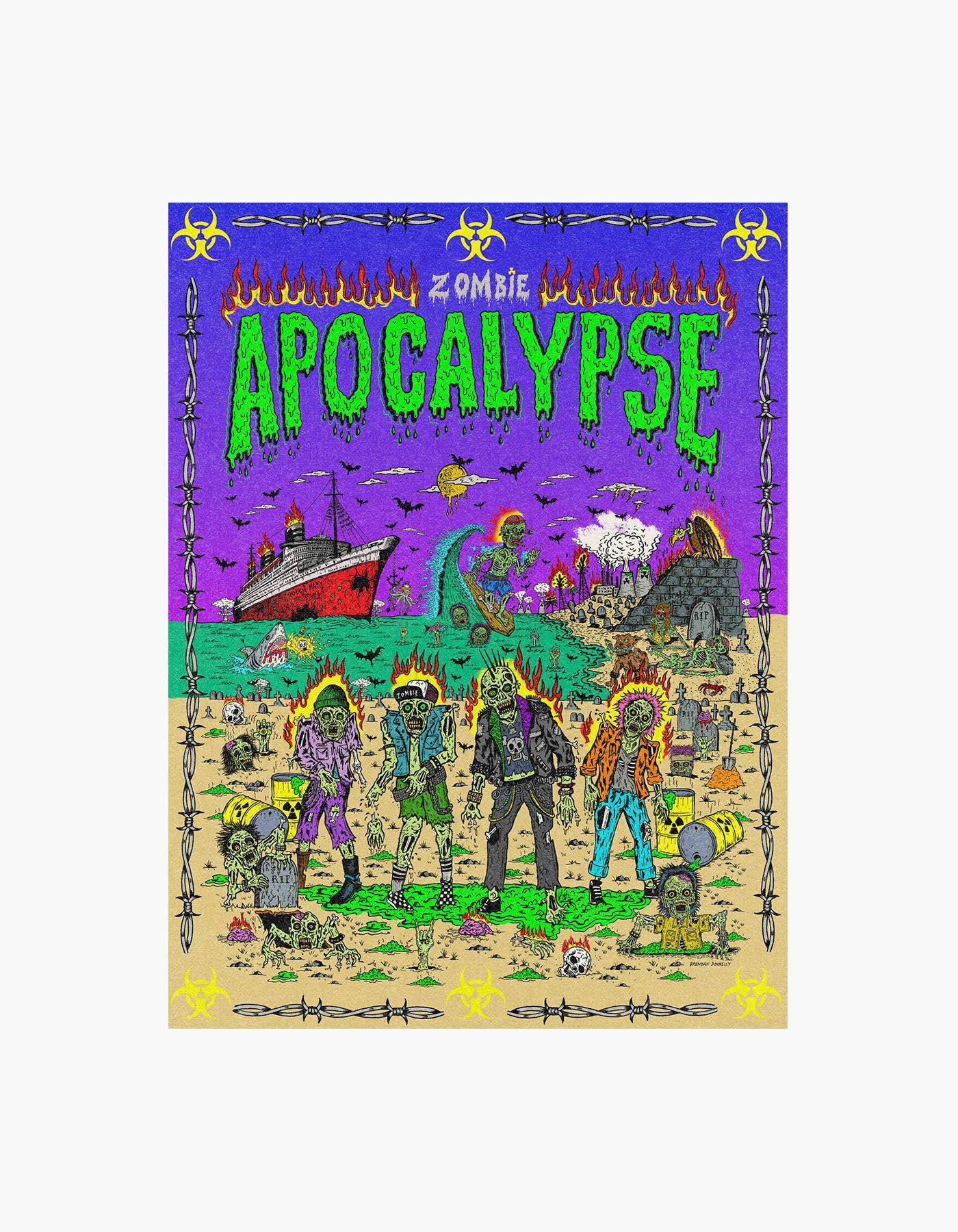 Zombie Apocalypse Shorebreak 2026 Poster – Insomniac Shop