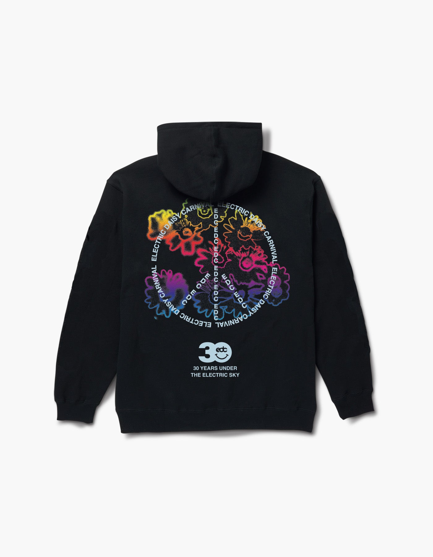 EDC 2026 Peace 30th Year Hoodie – Insomniac Shop