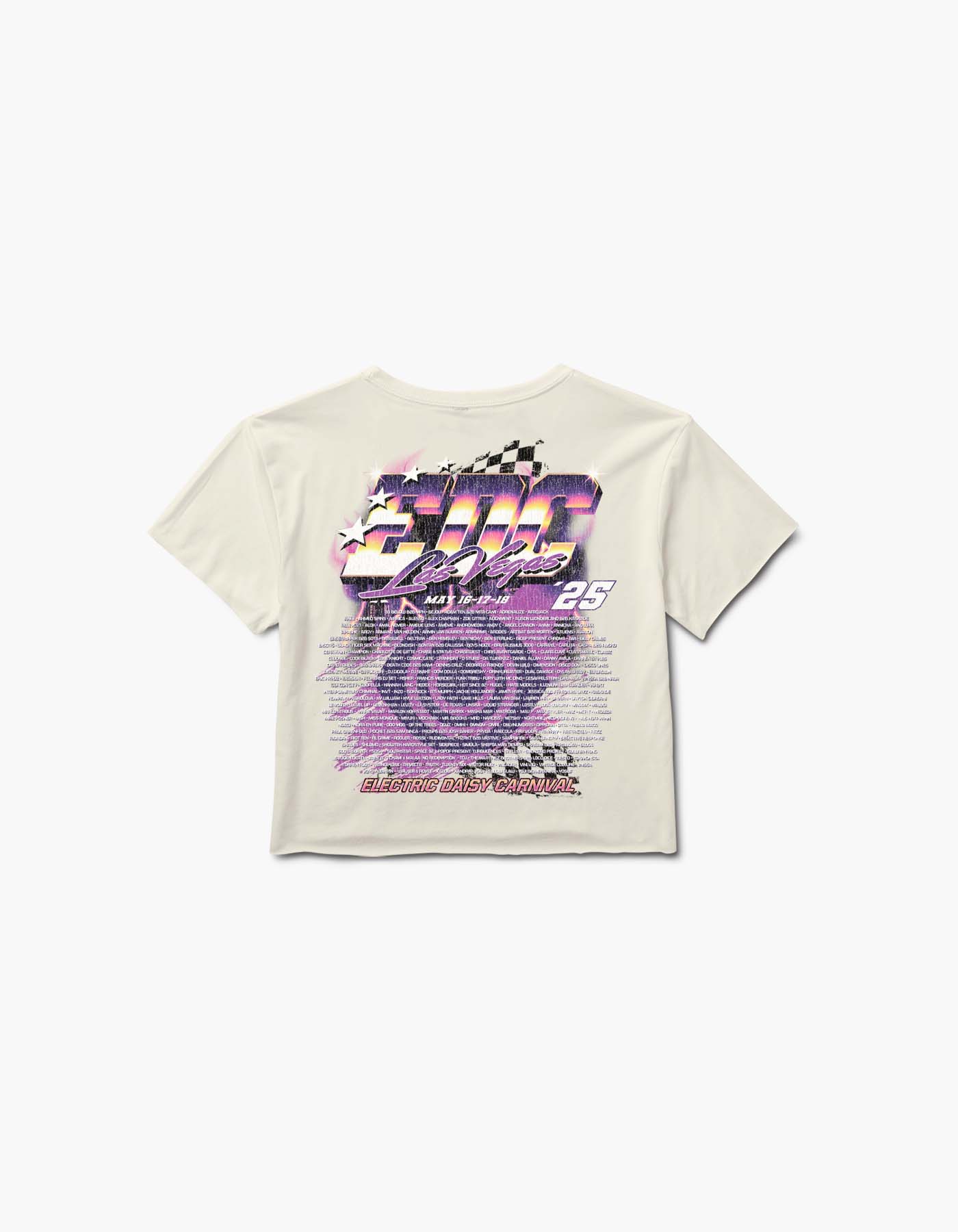 EDC Vegas Lap Lineup Crop S/S Tee
